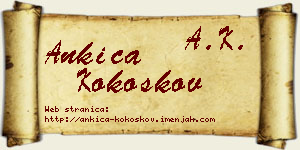Ankica Kokoškov vizit kartica